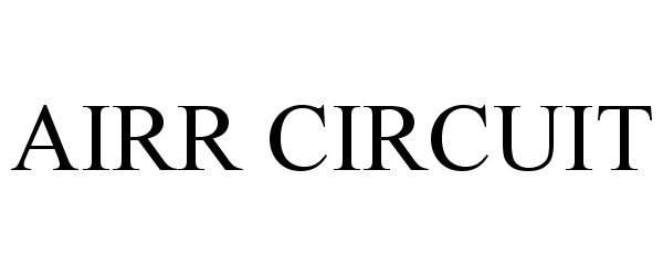 Trademark Logo AIRR CIRCUIT