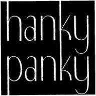 Trademark Logo HANKY PANKY