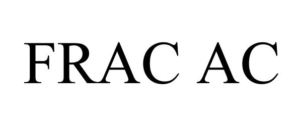 Trademark Logo FRAC AC