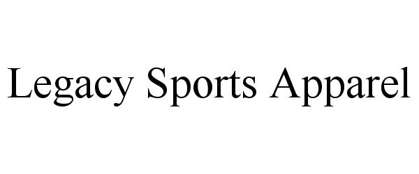 Trademark Logo LEGACY SPORTS APPAREL