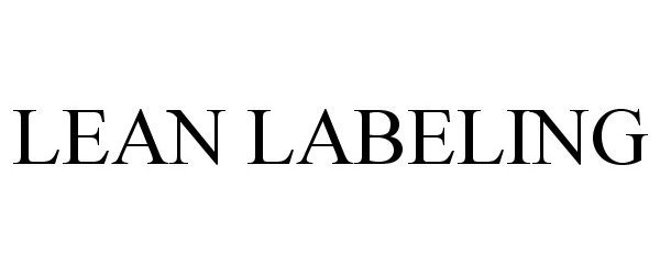  LEAN LABELING