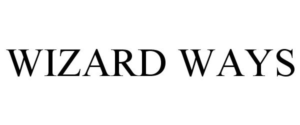 Trademark Logo WIZARD WAYS