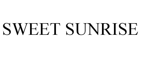 Trademark Logo SWEET SUNRISE