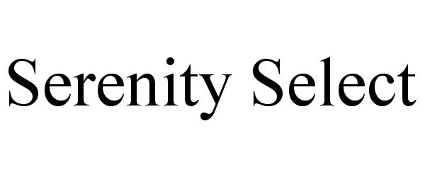 Trademark Logo SERENITY SELECT