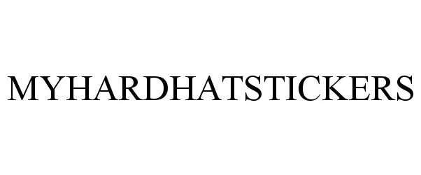 Trademark Logo MYHARDHATSTICKERS