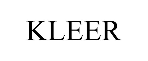 Trademark Logo KLEER