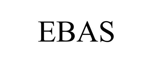 Trademark Logo EBAS