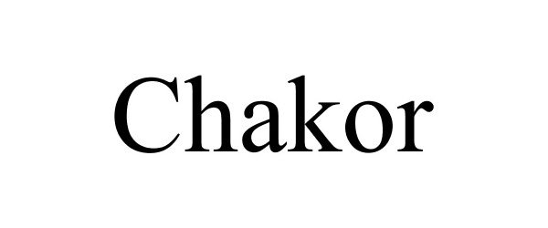 Trademark Logo CHAKOR