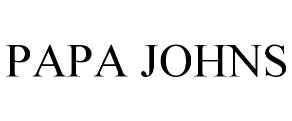 Trademark Logo PAPA JOHNS