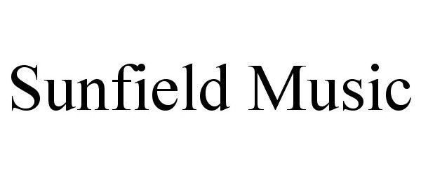 Trademark Logo SUNFIELD MUSIC