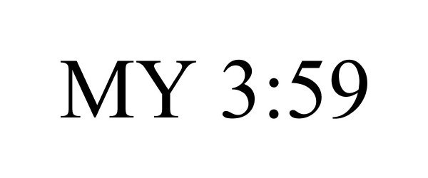 Trademark Logo MY 3:59