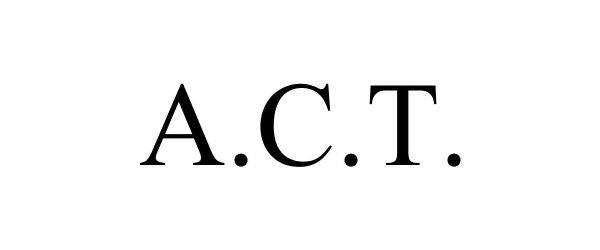 Trademark Logo A.C.T.