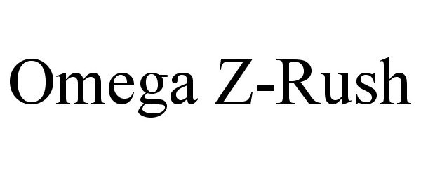 Trademark Logo OMEGA Z-RUSH