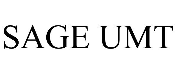 Trademark Logo SAGE UMT