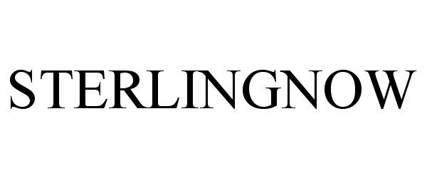 Trademark Logo STERLINGNOW