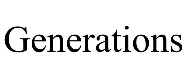 Trademark Logo GENERATIONS