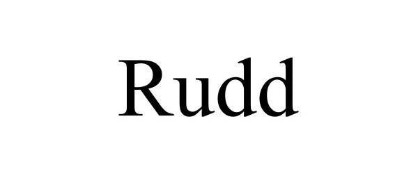 Trademark Logo RUDD
