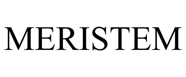 Trademark Logo MERISTEM