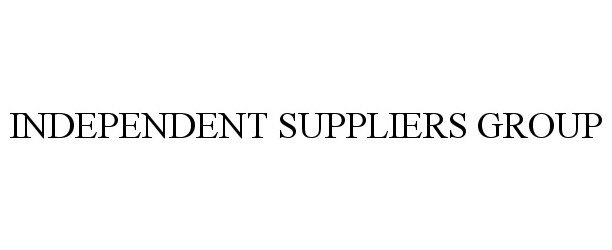 Trademark Logo INDEPENDENT SUPPLIERS GROUP