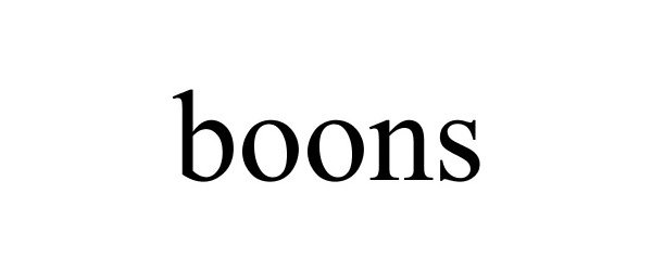 Trademark Logo BOONS
