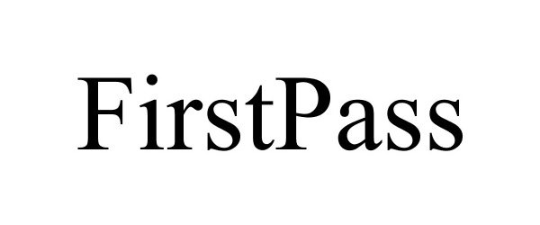 Trademark Logo FIRSTPASS