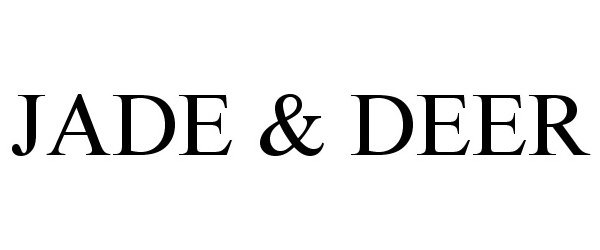 Trademark Logo JADE & DEER