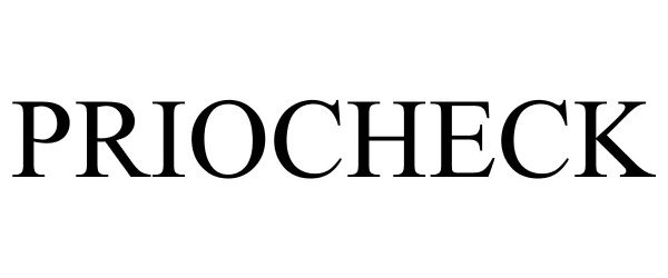 Trademark Logo PRIOCHECK