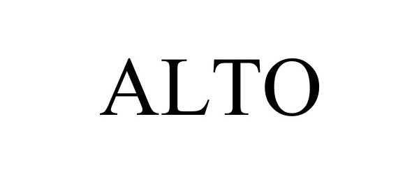 Trademark Logo ALTO