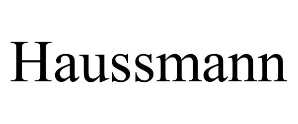 Trademark Logo HAUSSMANN