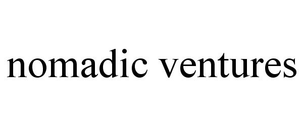 Trademark Logo NOMADIC VENTURES