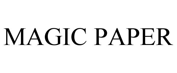 Trademark Logo MAGIC PAPER
