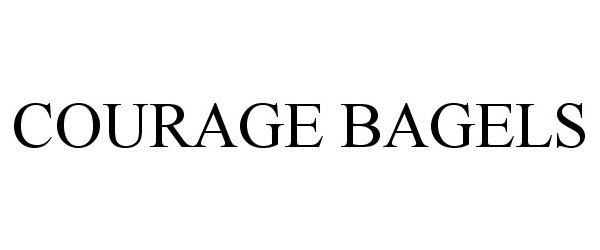 Trademark Logo COURAGE BAGELS