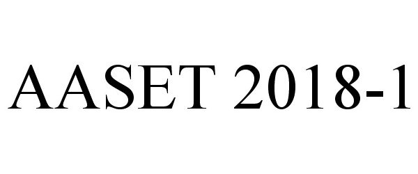 Trademark Logo AASET 2018-1
