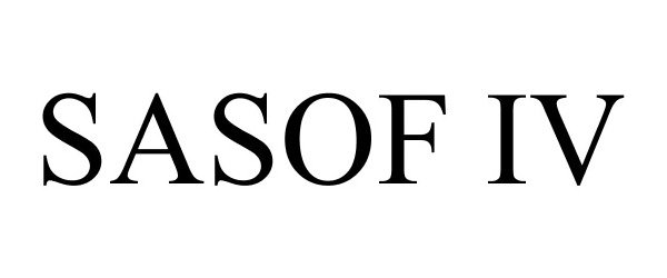 Trademark Logo SASOF IV