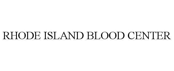  RHODE ISLAND BLOOD CENTER