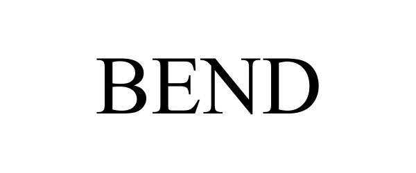 Trademark Logo BEND