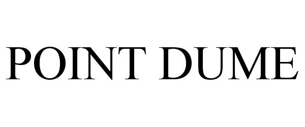 Trademark Logo POINT DUME