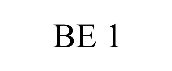 Trademark Logo BE 1