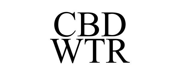 Trademark Logo CBD WTR