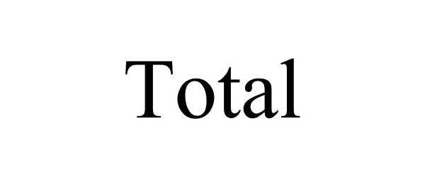 Trademark Logo TOTAL