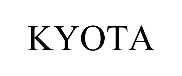 Trademark Logo KYOTA