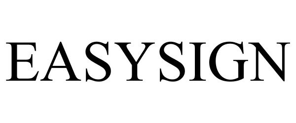 Trademark Logo EASYSIGN