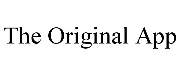 Trademark Logo THE ORIGINAL APP