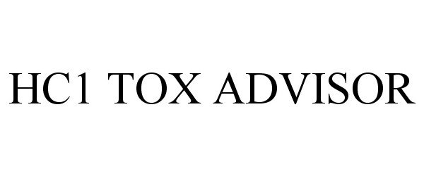  HC1 TOX ADVISOR