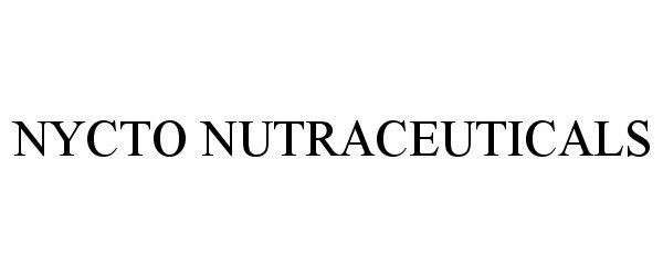  NYCTO NUTRACEUTICALS