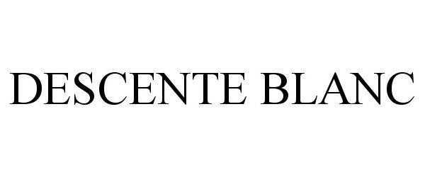 Trademark Logo DESCENTE BLANC