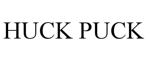 Trademark Logo HUCK PUCK
