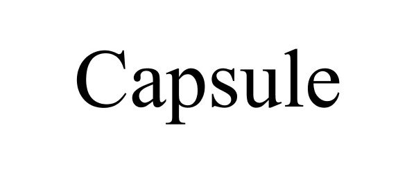 Trademark Logo CAPSULE