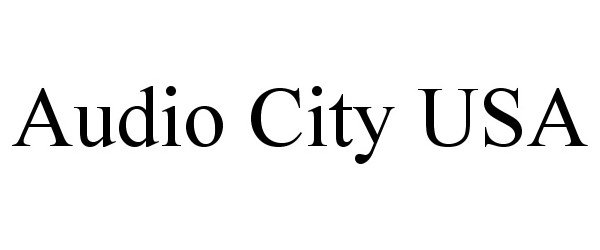  AUDIO CITY USA