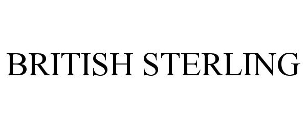 Trademark Logo BRITISH STERLING